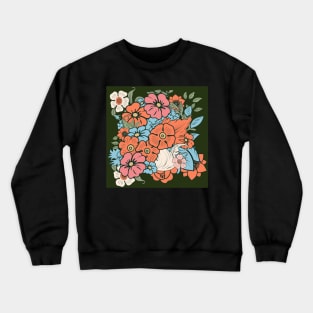 floral pattern Crewneck Sweatshirt